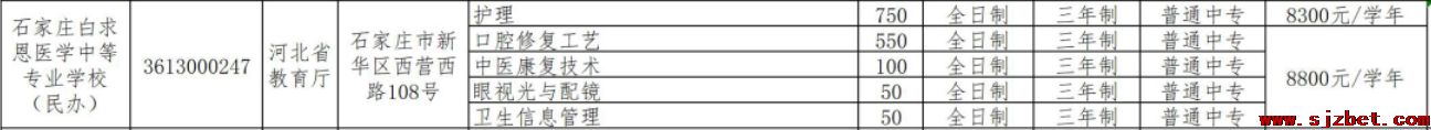 石家庄白求恩医学中等专业学校2024年招生计划.png