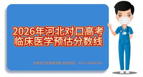 2026年河北省临床医学专业对口高考分数线参考